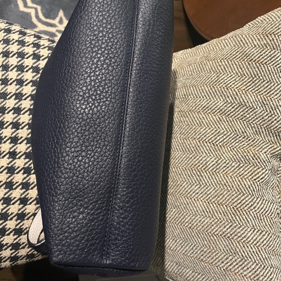 KATE SPADE BEAUTIFUL PEBBLED LEATHER SHOULDER BAG NEW NEVER USED NAVY - Picture 8 of 15